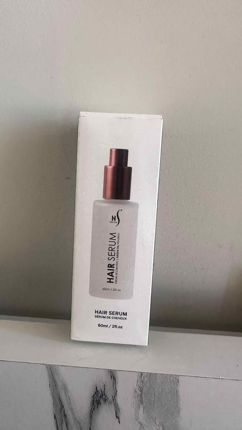 Customer photo review of Argan Oil Hair Serum