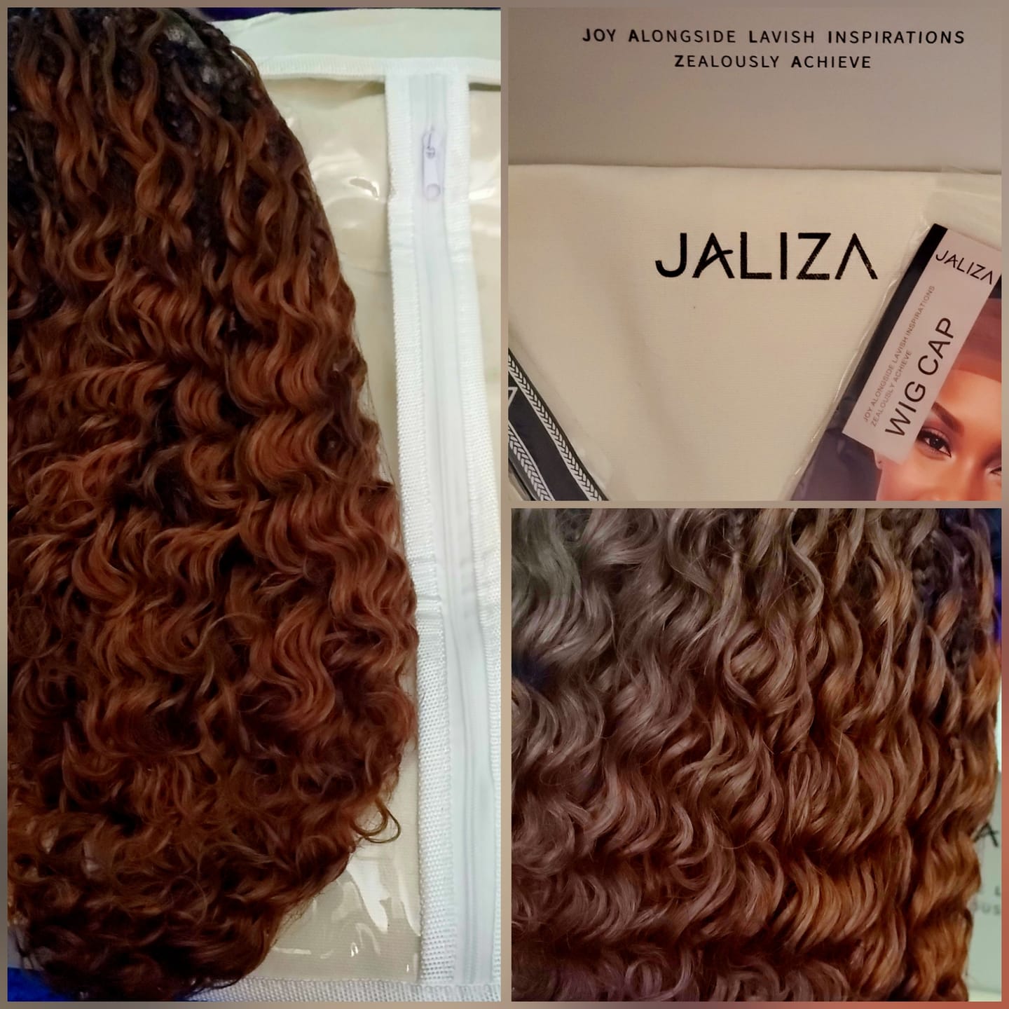 Customer photo review of Kiki - Pre Bleached Human Hair Deep Wave Curls Pre Bleached Knotless Swiss HD Full Lace Boho Box Braided Wig