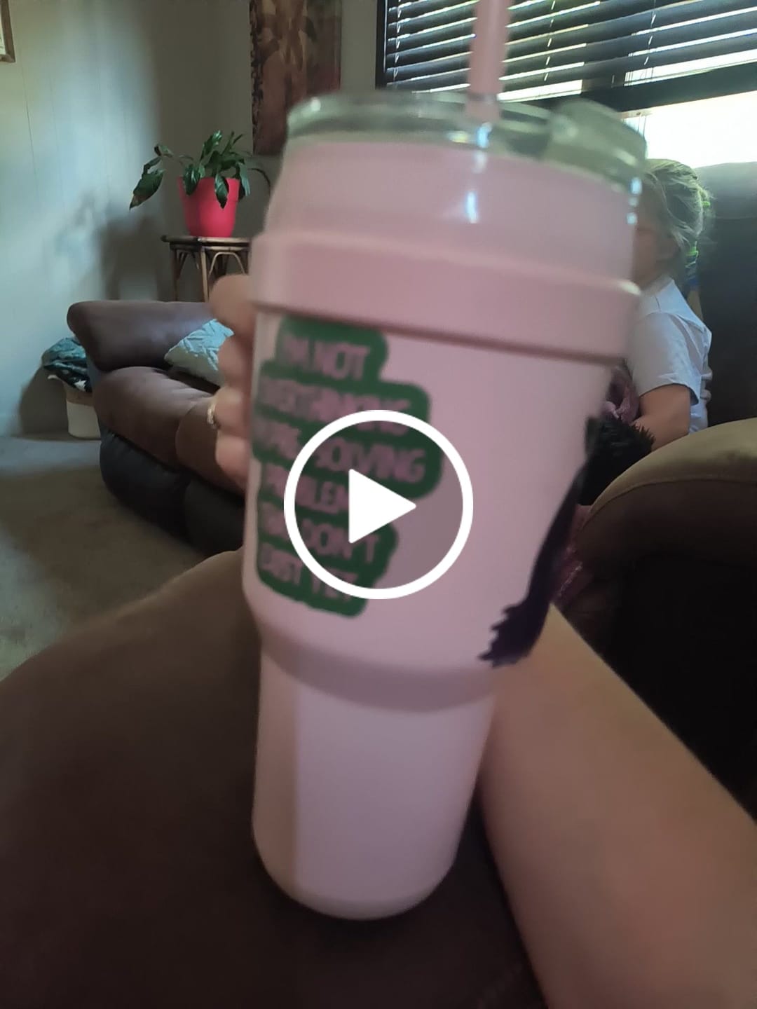 Customer video review of "I'm not overthinking I'm pre-solving problems" Funny Sarcastic Sticker