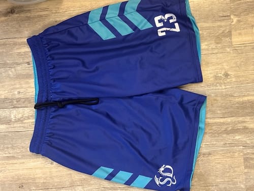 Customer photo review of Custom Aqua Royal Double Side Sets Men Basketball Jersey
