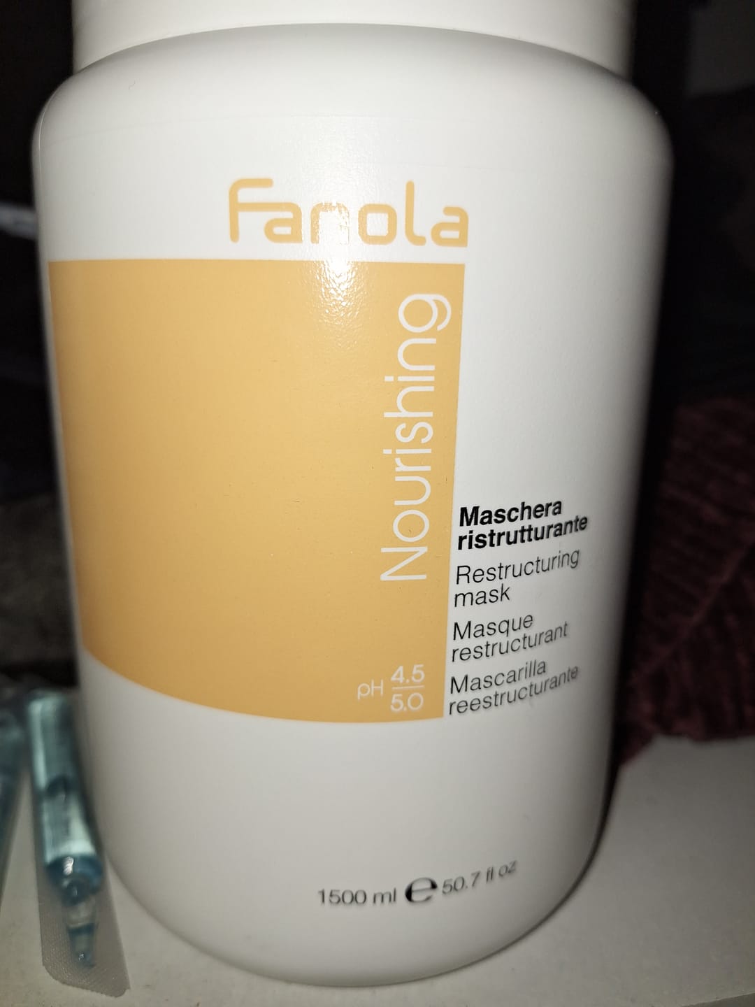 Customer photo review of Mascara Nutritiva Reestructurante Fanola