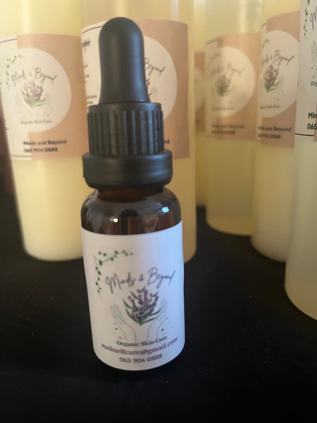 Customer photo review of 20ml Glass Dropper Bottle (18mm neck) - No Closure - Amber