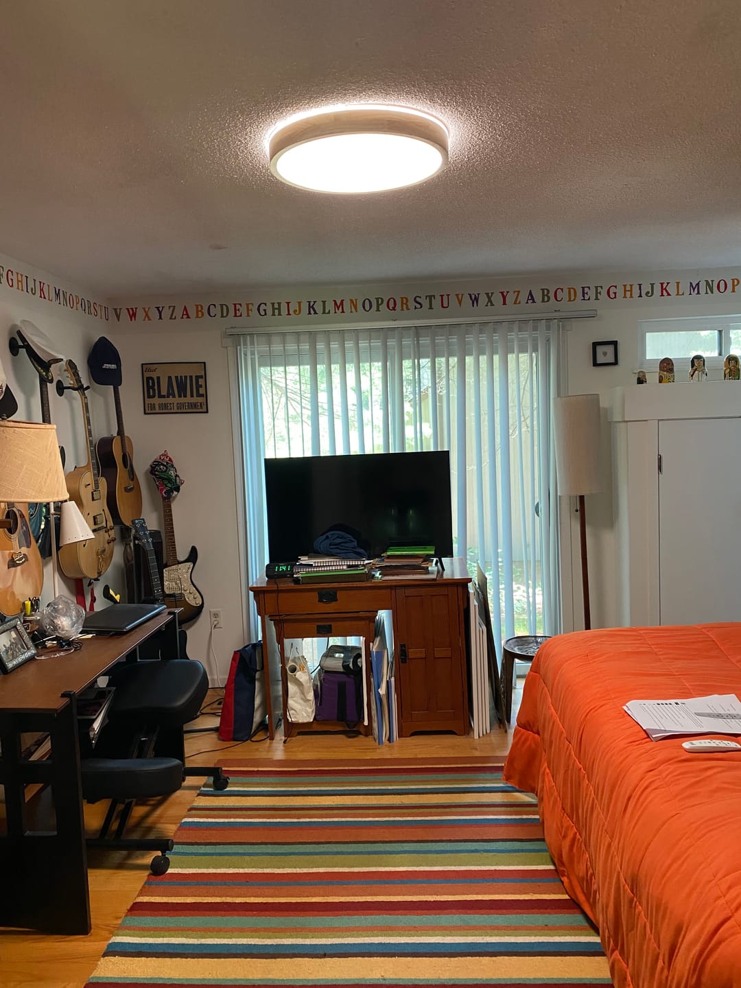 Customer photo review of Scandinavian Wooden Round LED Flush Mount