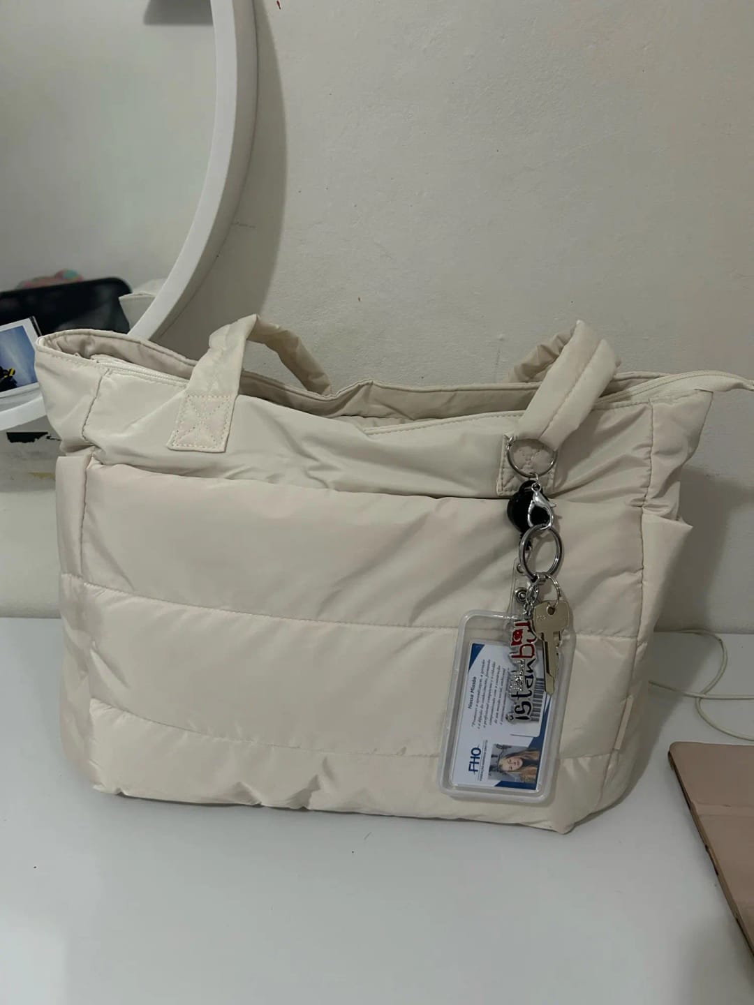 Customer photo review of Alex Puffer Tote Bag