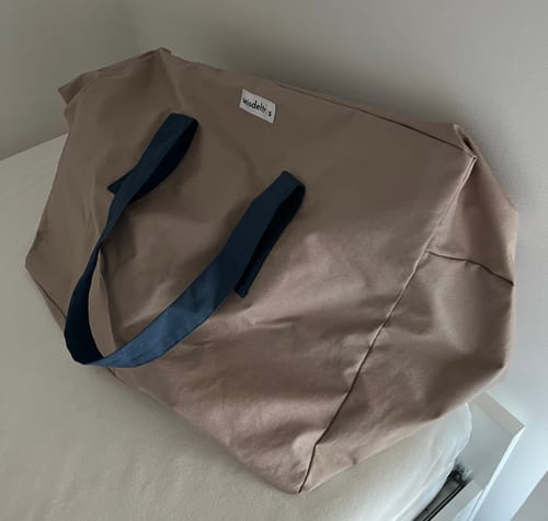 Customer photo review of Pack Bolsa MyBigBag y Neceser Reversible -  Piedra con asas y cremallera petrol