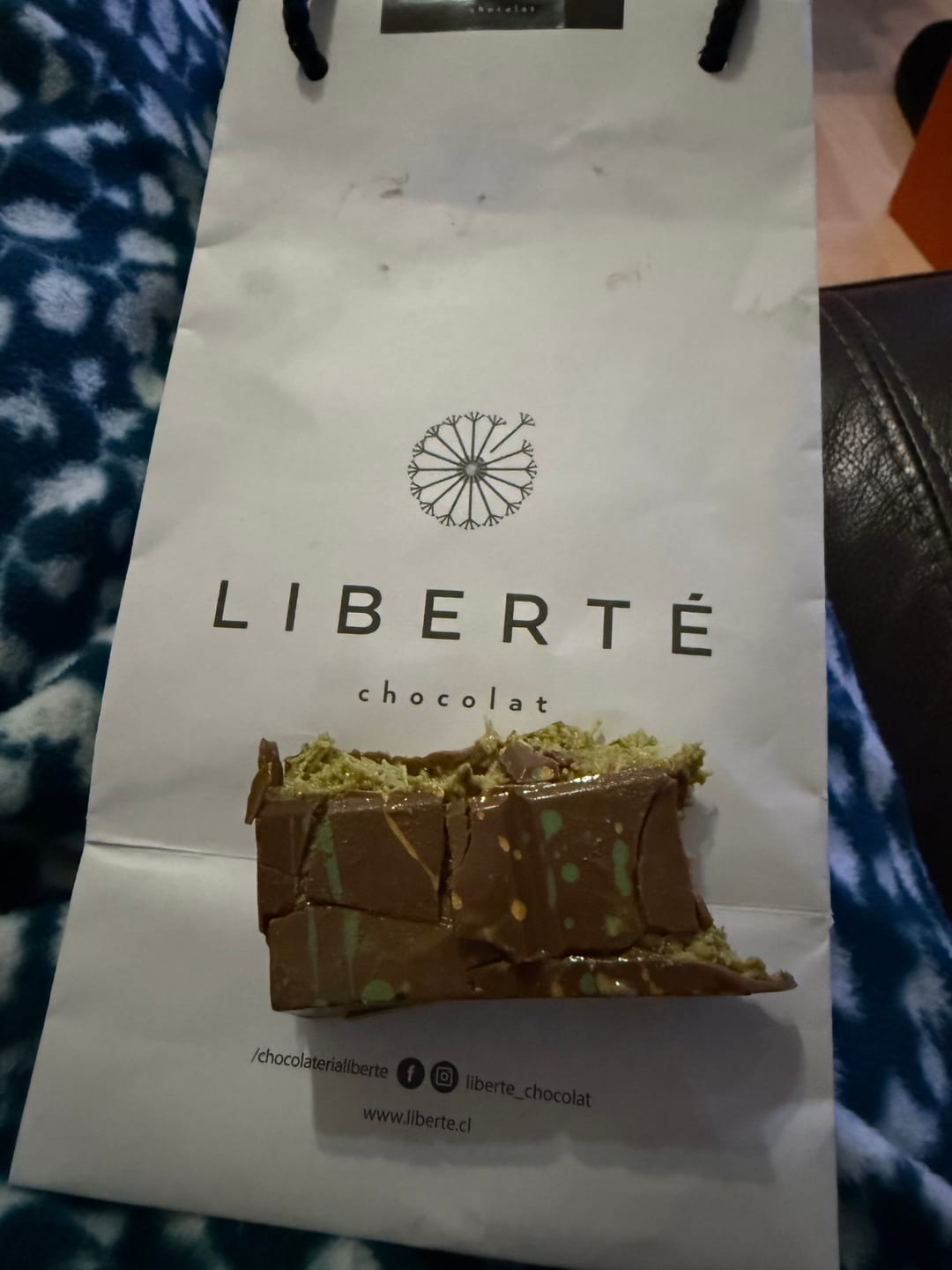 Customer photo review of Tableta Viral de Dubái Leche - Pistacho Habibi