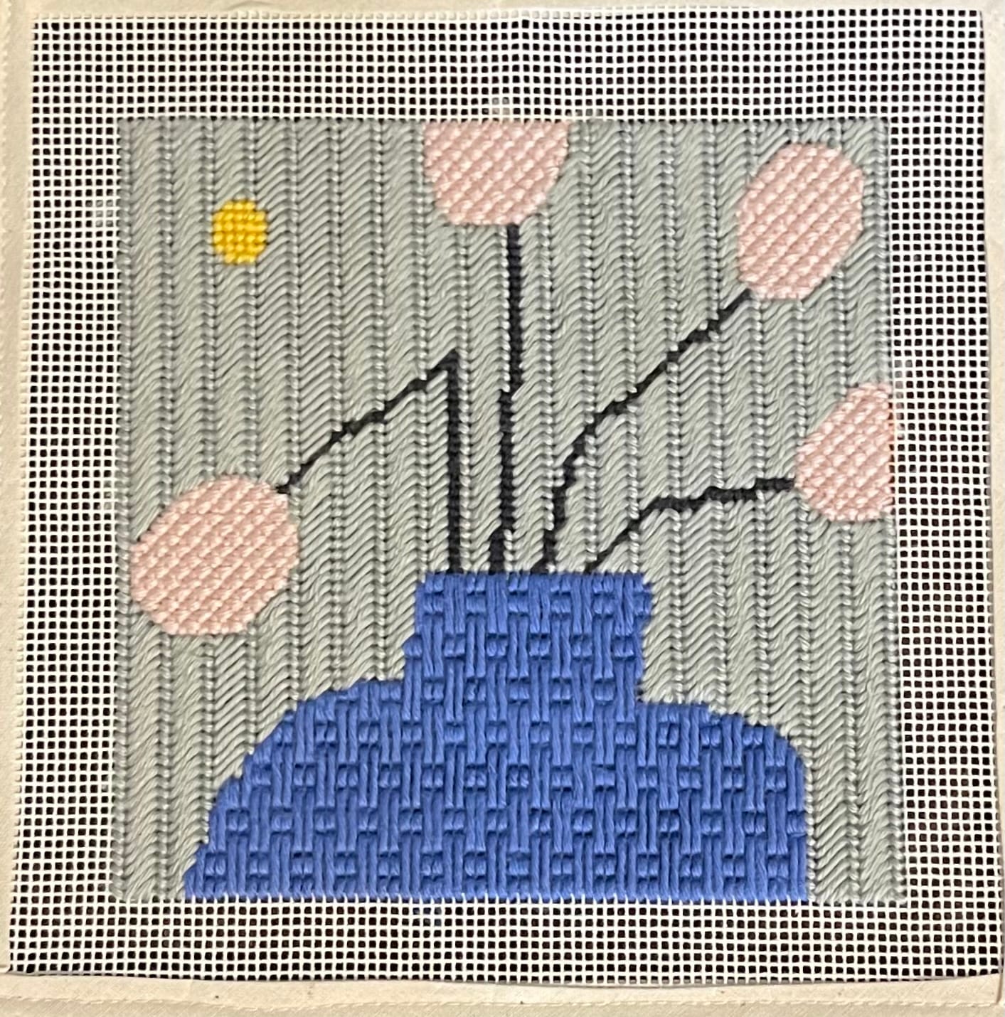 Customer photo review of The Sun Needlepoint Kit