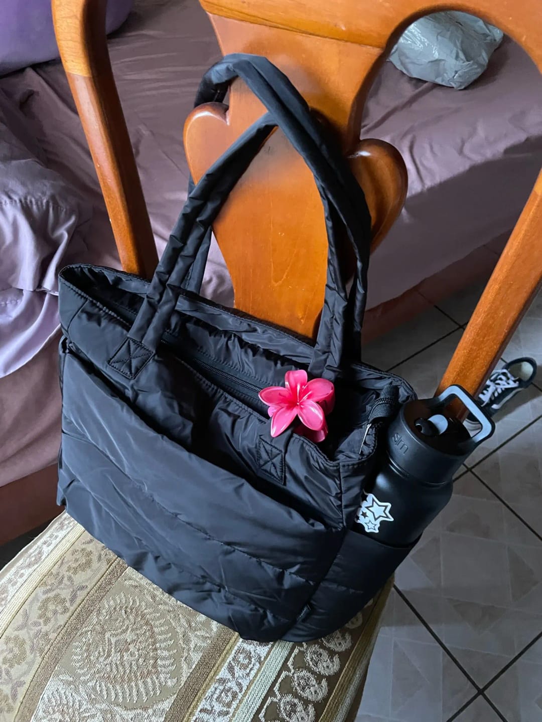 Customer photo review of Alex Puffer Tote Bag