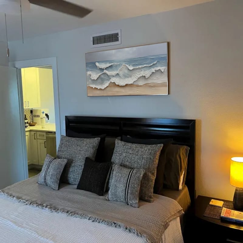 Customer photo review of Ocean And Sky Textured Painting Canvas #OS005