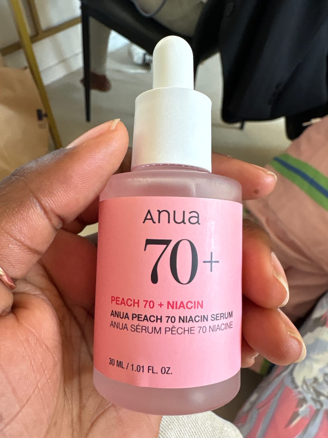 Customer photo review of Anua - Sérum à la Niacinamide et à la pêche 70% - 30ml