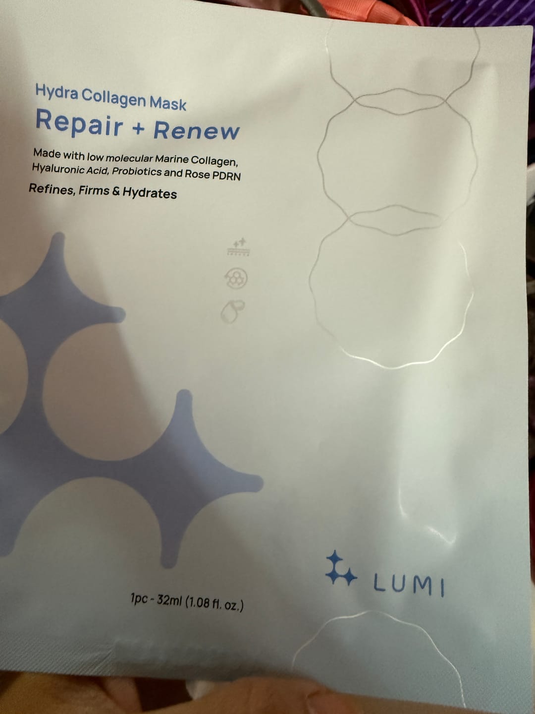 Customer photo review of Hydra Collagen Mask Repair + Renew