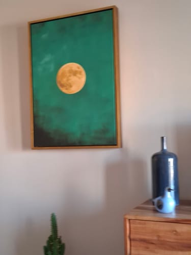 Customer photo review of Emerald Moon Print