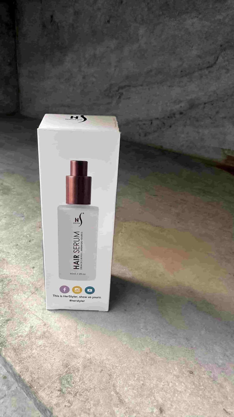 Customer photo review of Argan Oil Hair Serum