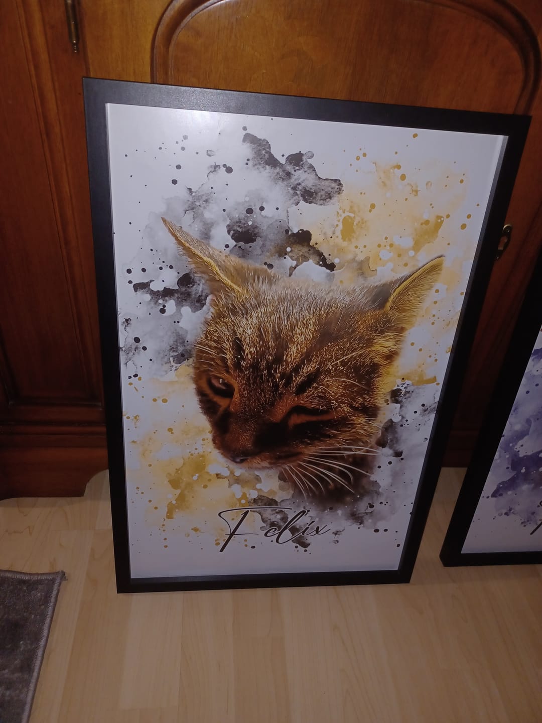 Customer photo review of Tierisches Wasserfarben Portrait