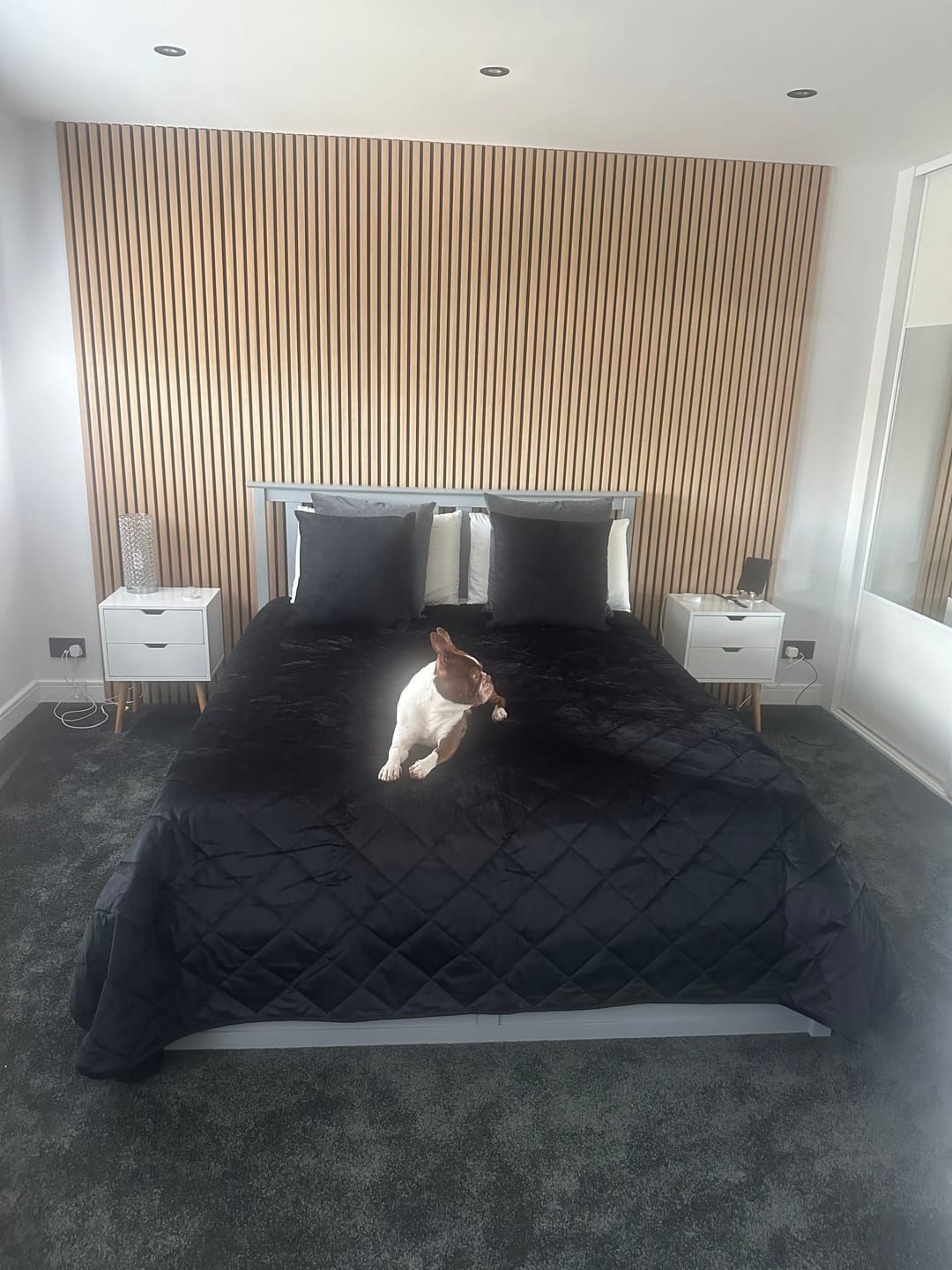 Customer photo review of Wooden Wall Panel | Smoked Oak | Premium 3-sided Wood Veneer