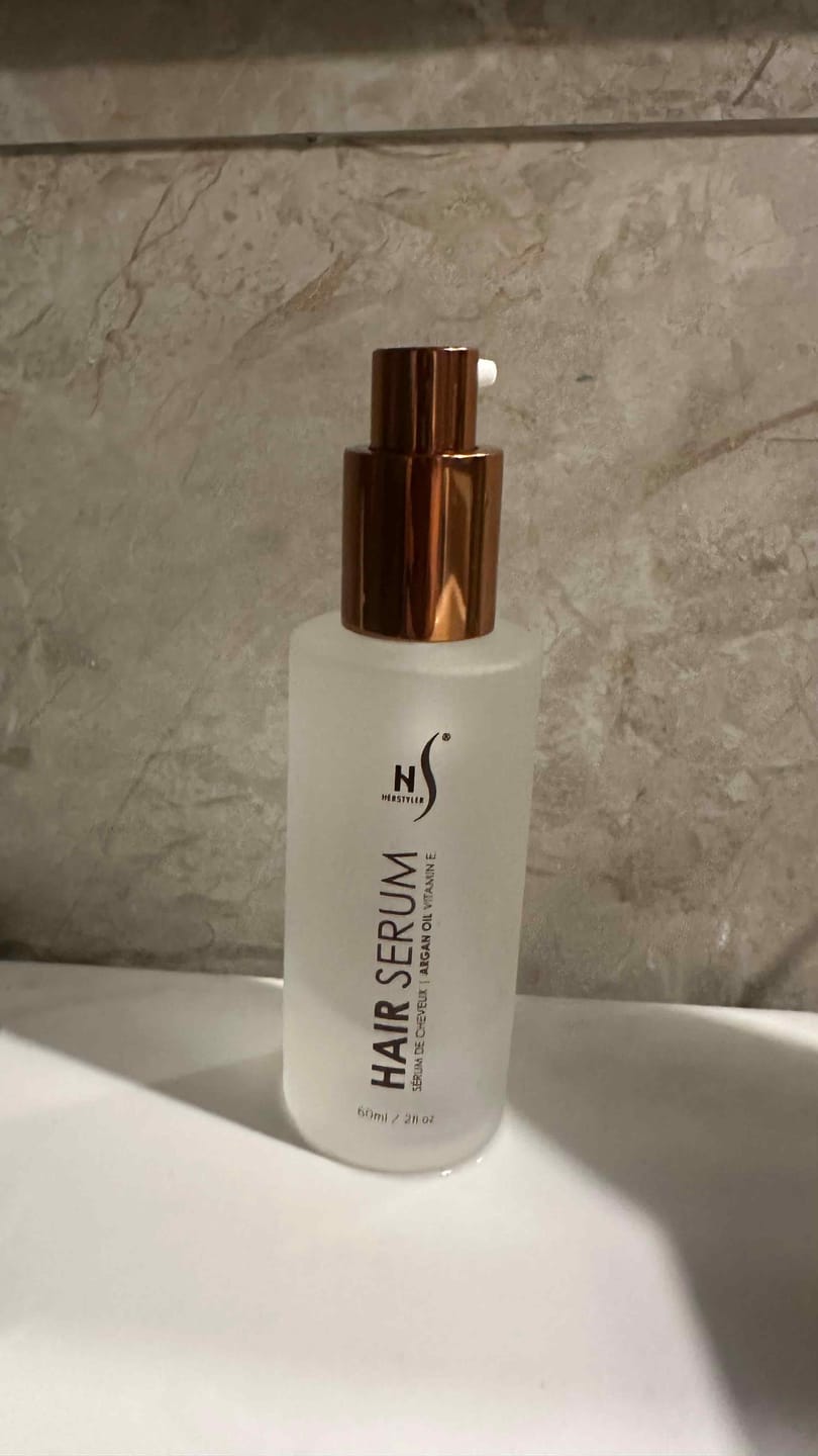 Customer photo review of Argan Oil Hair Serum