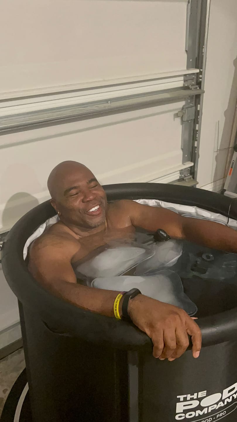 Customer photo review of The Universal Ice Bath Chiller