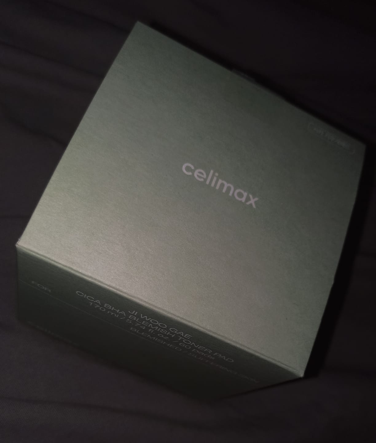 Customer photo review of Pīlinga spilventiņi iekaisumu novēršanai problemātiskai ādai Celimax Ji Woo Gae Cica BHA Blemish Toner Pad