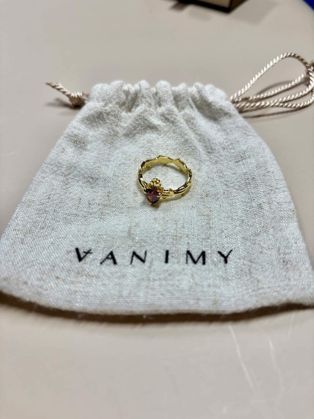 Customer photo review of Sacred Heart Ring