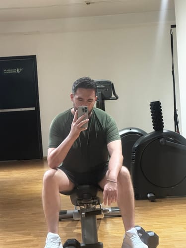 Customer photo review of Training Sport Tee - Navy Blue