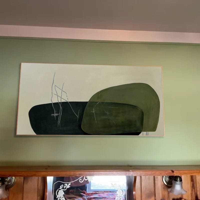 Customer photo review of Abstract Painting Canvas #AP182