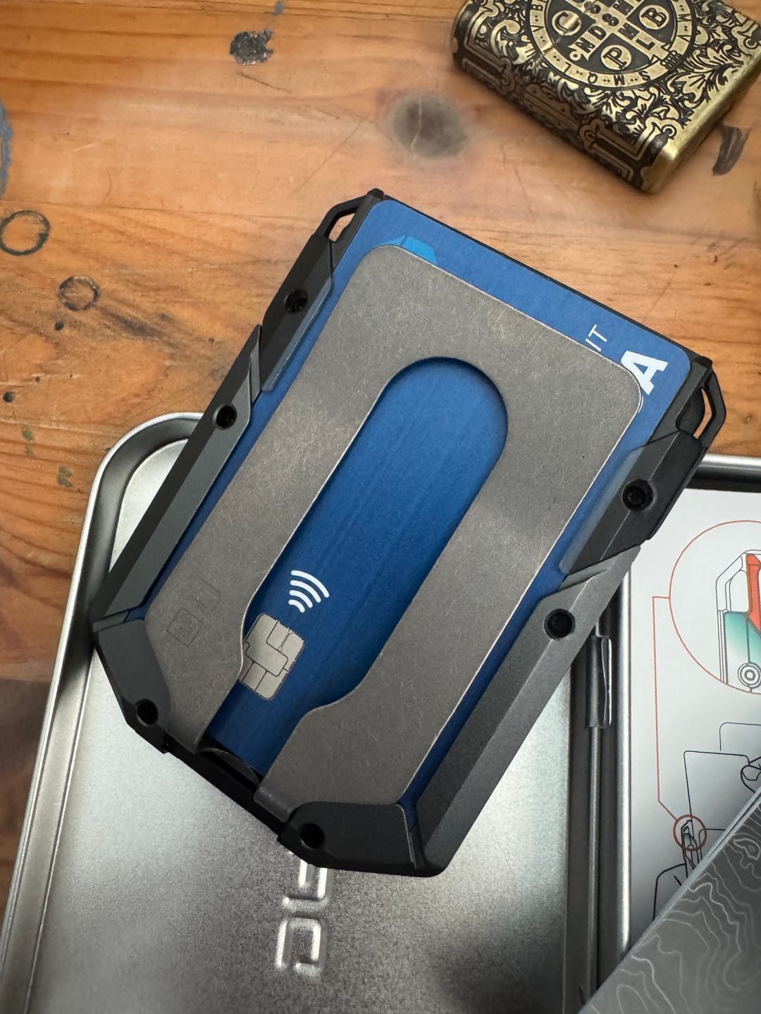 Customer photo review of M4 MAVERICK™ RAIL WALLET with TITANIUM CLIP
