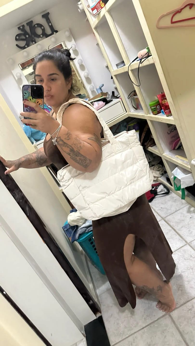 Customer photo review of Alex Puffer Tote Bag