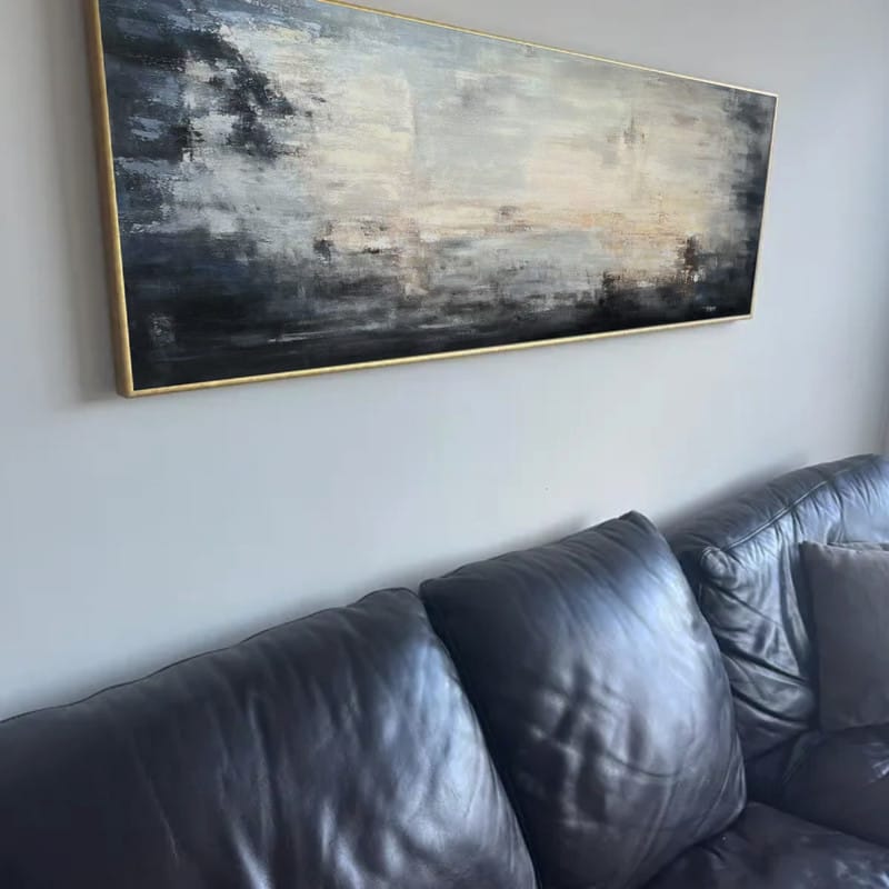 Customer photo review of Abstract Painting Canvas #AP093