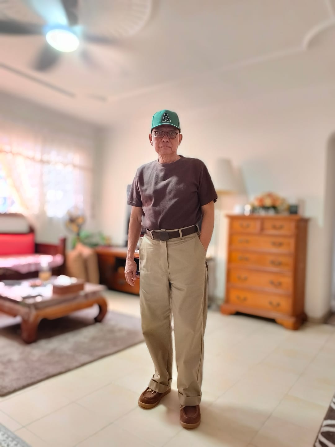Customer photo review of 1970s Straight-Leg Work Pants - Khaki