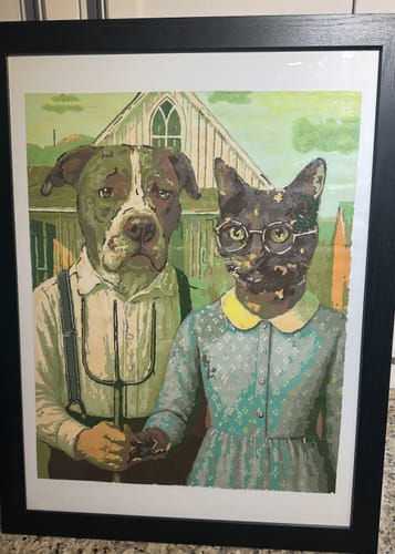 Customer photo review of Custom Paint by Numbers Kit