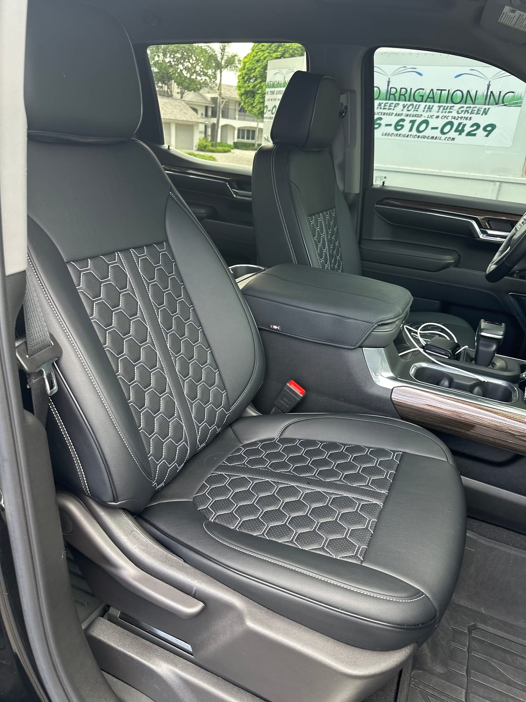 Customer photo review of 2019+ Chevrolet Silverado Premium Custom Leather Seat Covers