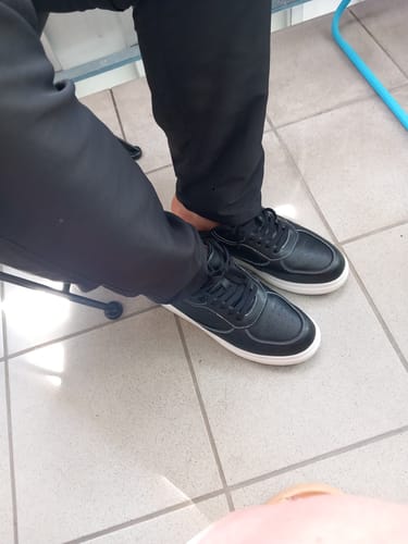 Customer photo review of ELEVATESHOES BLACK CASUAL