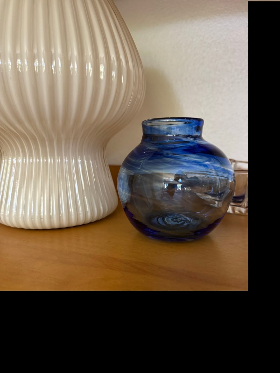 Customer photo review of Breaking Glass Keepsake Vase