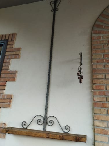 Customer photo review of Ferro piatto martellato su 2 spigoli 30x6