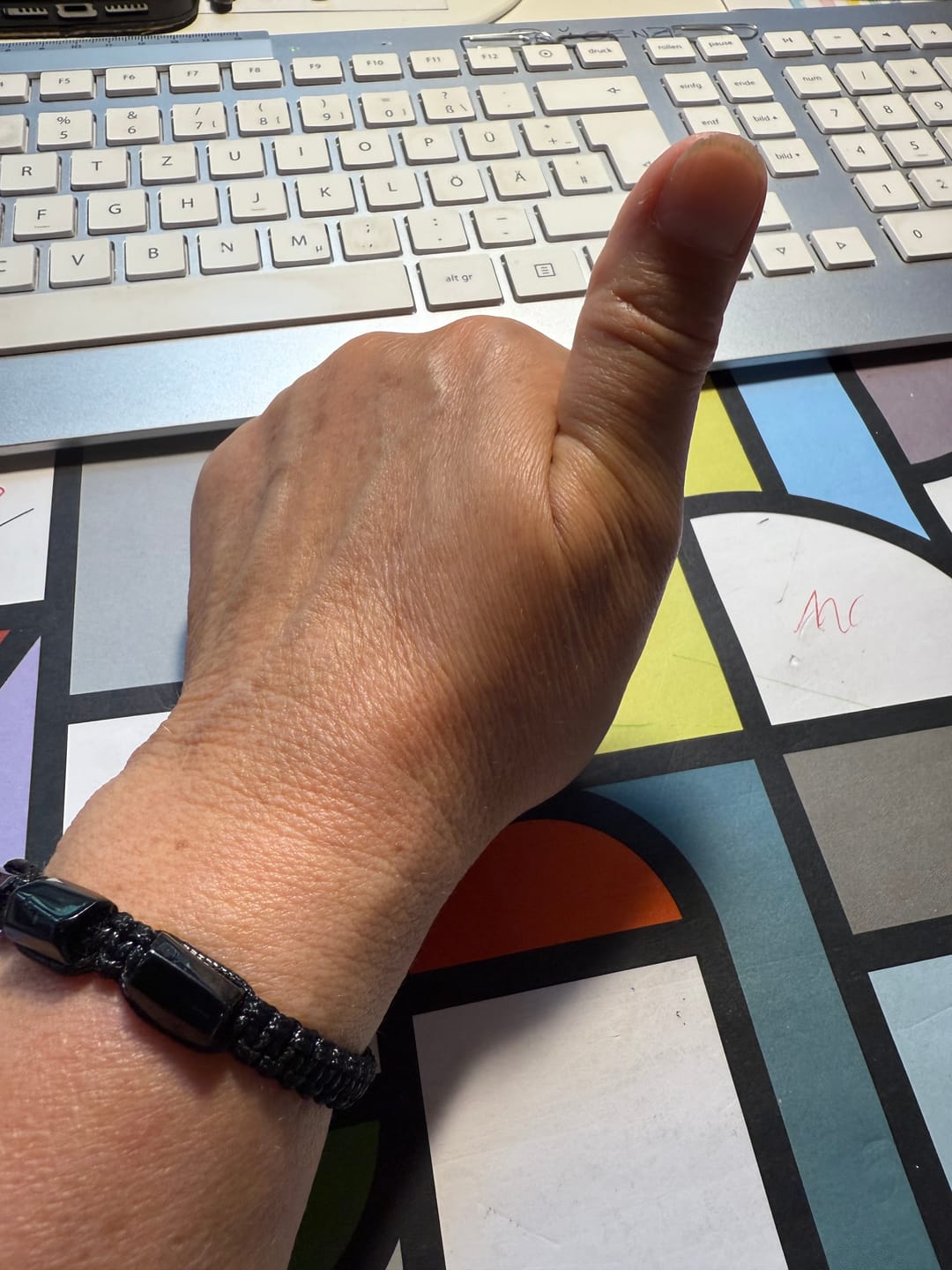 Customer photo review of Turmalin Armband - Unbearbeitet