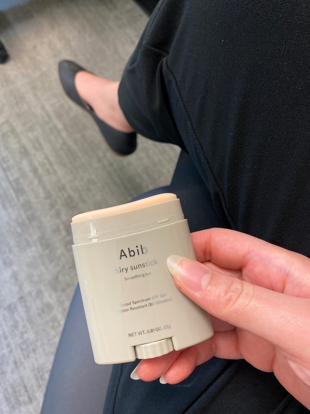 Customer photo review of Airy Sunstick Smoothing Bar