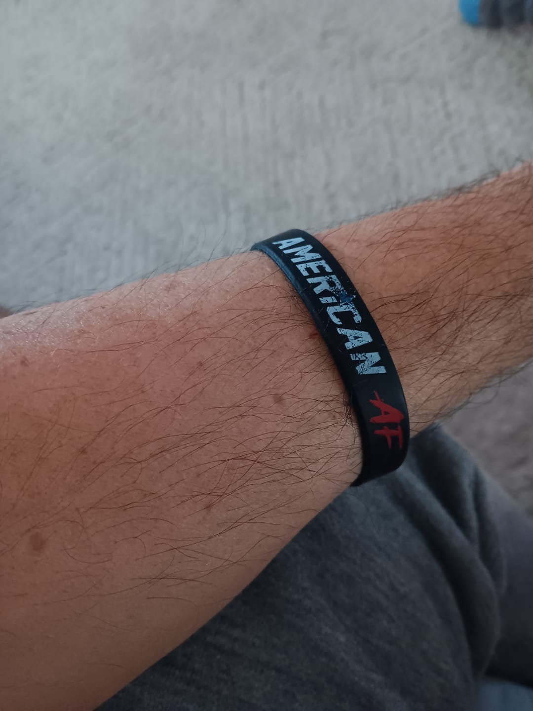 Customer photo review of American AF Wristband