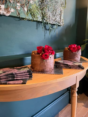 Customer photo review of Blooming Red Velvet Delight