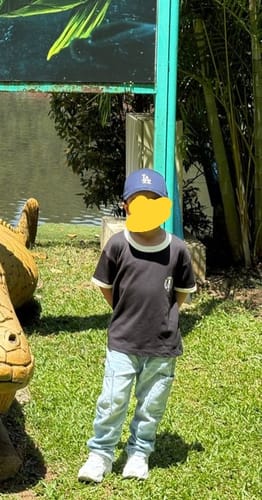 Customer photo review of 9FORTY Kids Los Angeles Dodgers Color Era Oceanside Blue Snapback