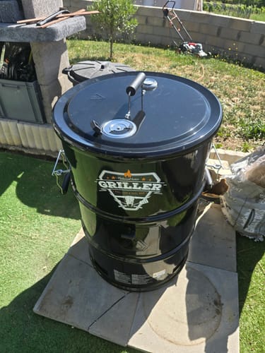 Customer photo review of 4Grill Oil Barrel Barbecue