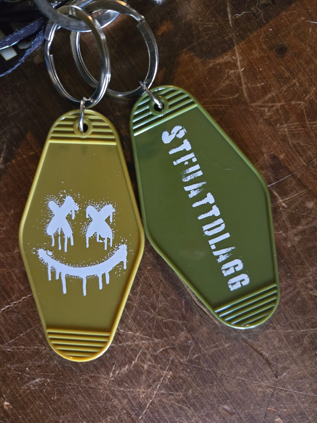 Customer photo review of stfuattdlagg keychain set