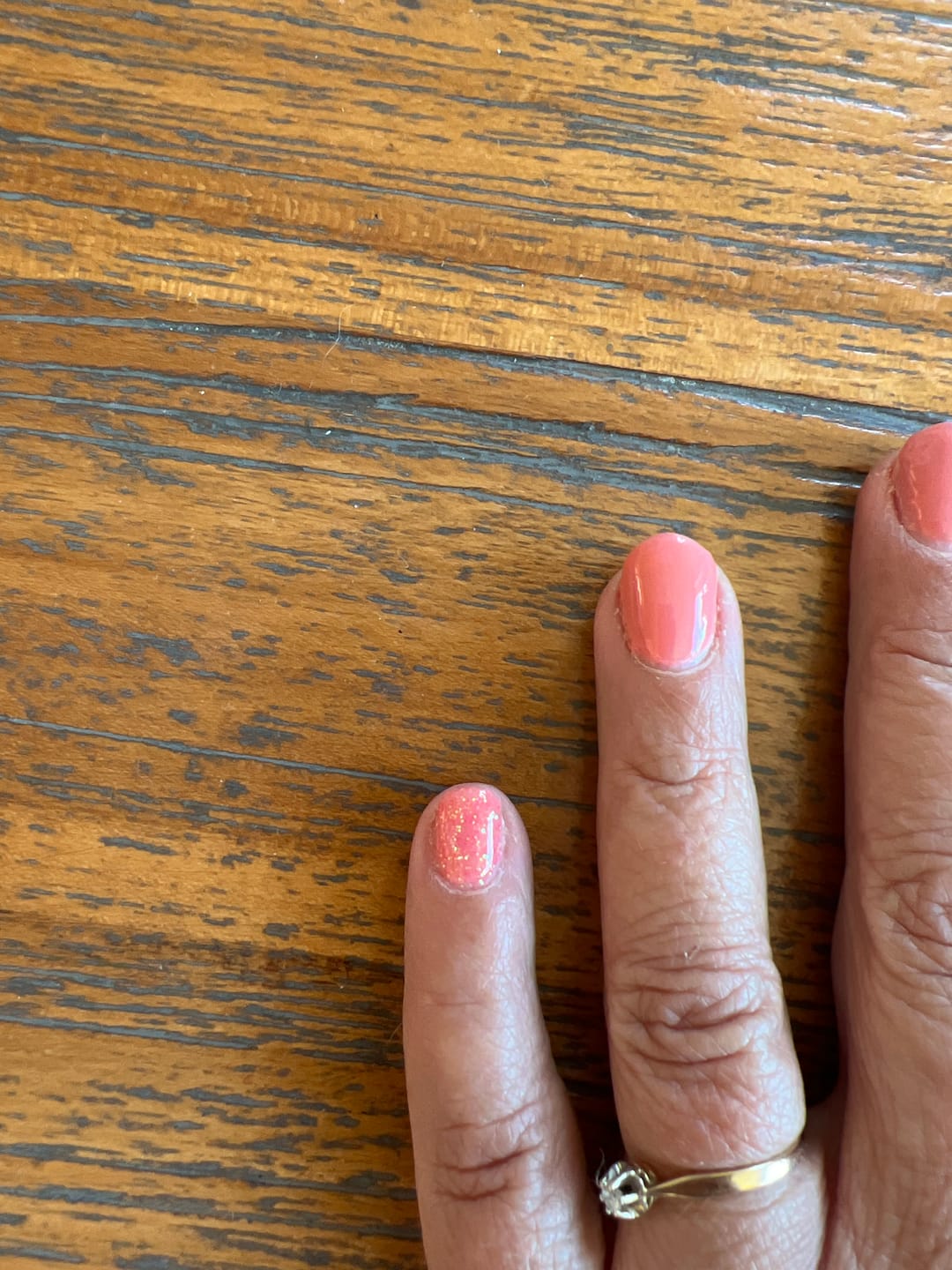 Customer photo review of Sweet Pink Bling Dipping Powder