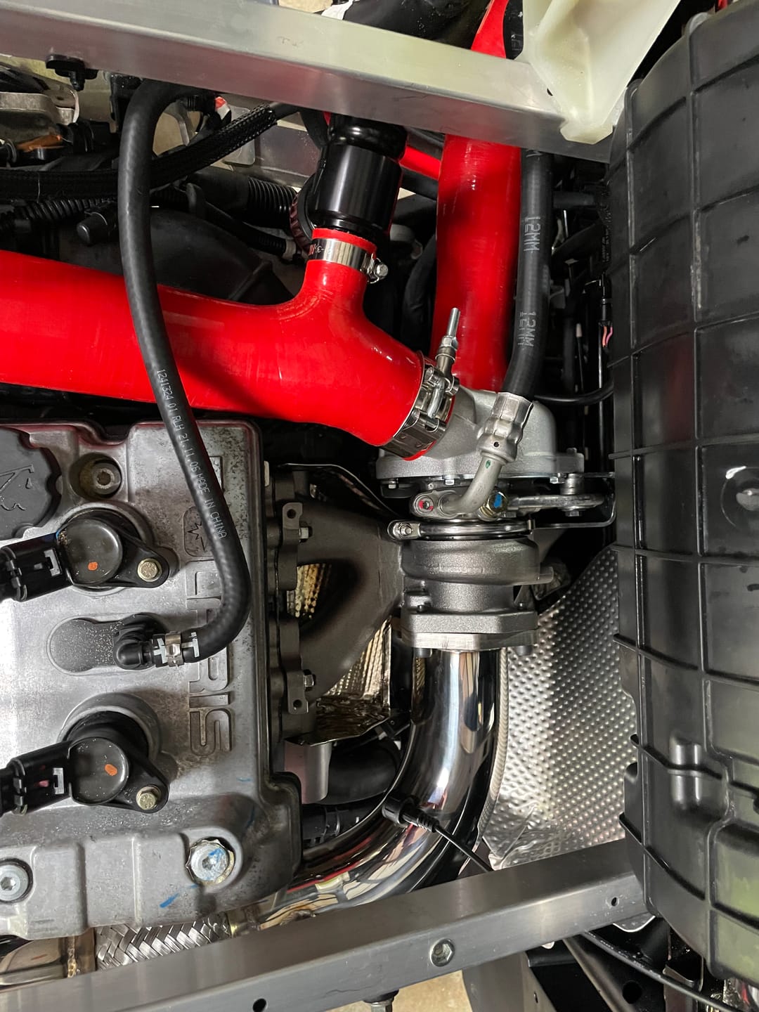 Customer photo review of RPM Polaris RZR Turbo R & PRO XP Turbo Silicone Intake J-Tube, Charge Tube W/ BOV, & Intake Tube KIT