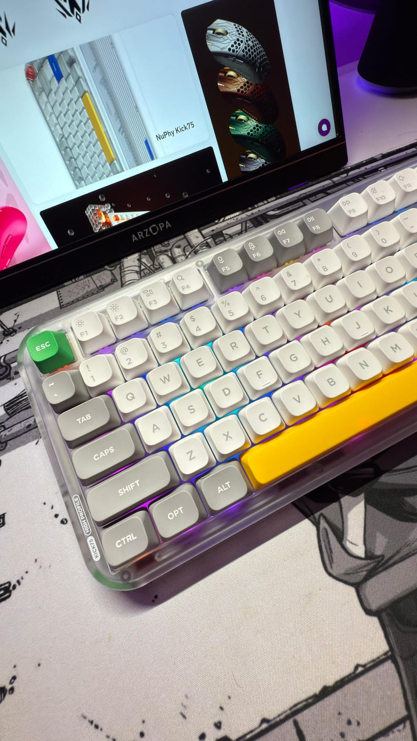 Customer photo review of NuPhy Kick75 Hybrid Mekanik Klavye