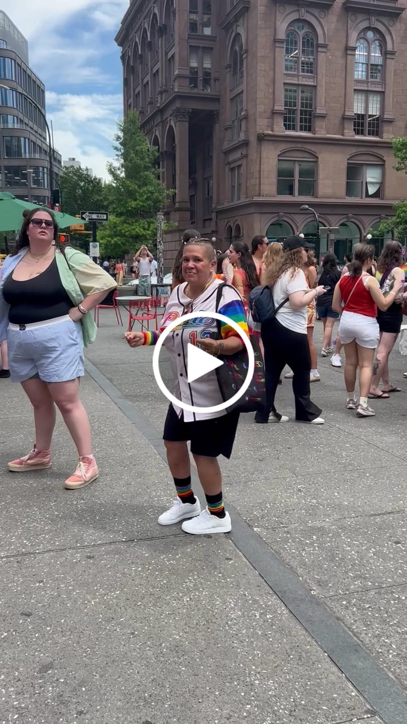 Customer video review of Custom Cream LGBT Rainbow For Pride Month Raglan Sleeves Authentic Baseball Jersey