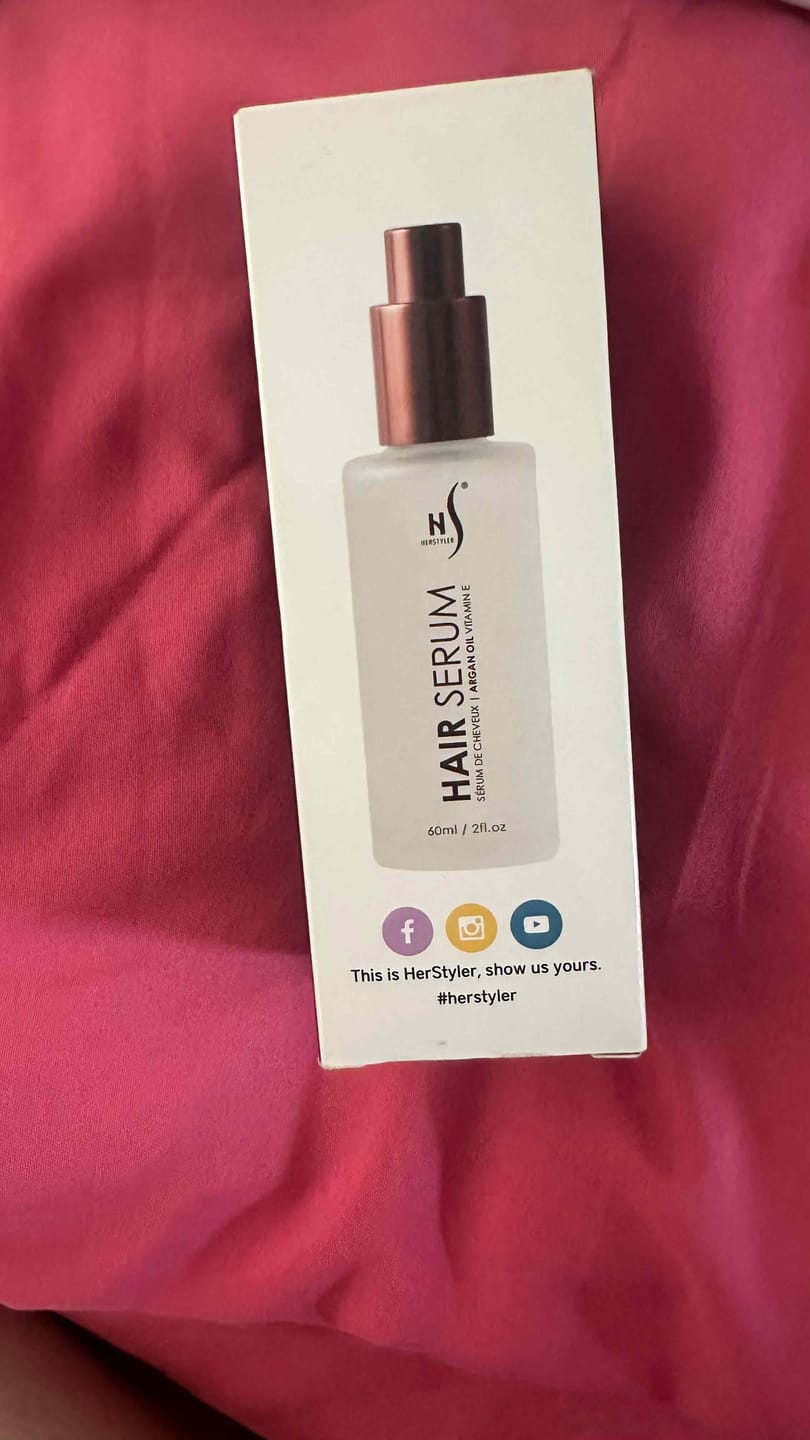 Customer photo review of Argan Oil Hair Serum