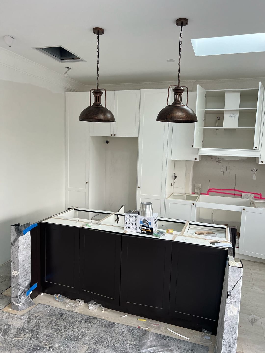 Customer photo review of Farmhouse Rustic Rusty Dome Pendant Light