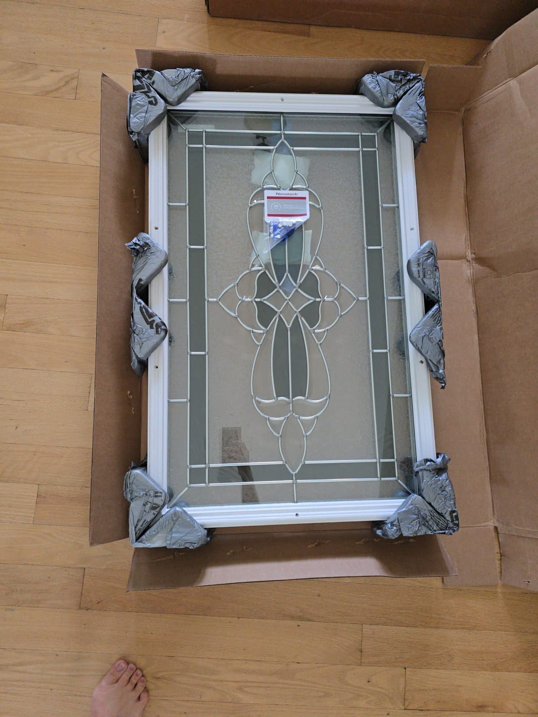 Customer photo review of Wexford Glass and Frame Kit (Half Lite 24" x 38" Frame Size)
