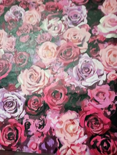 Customer photo review of Paint by Numbers Kit-Flower Sea