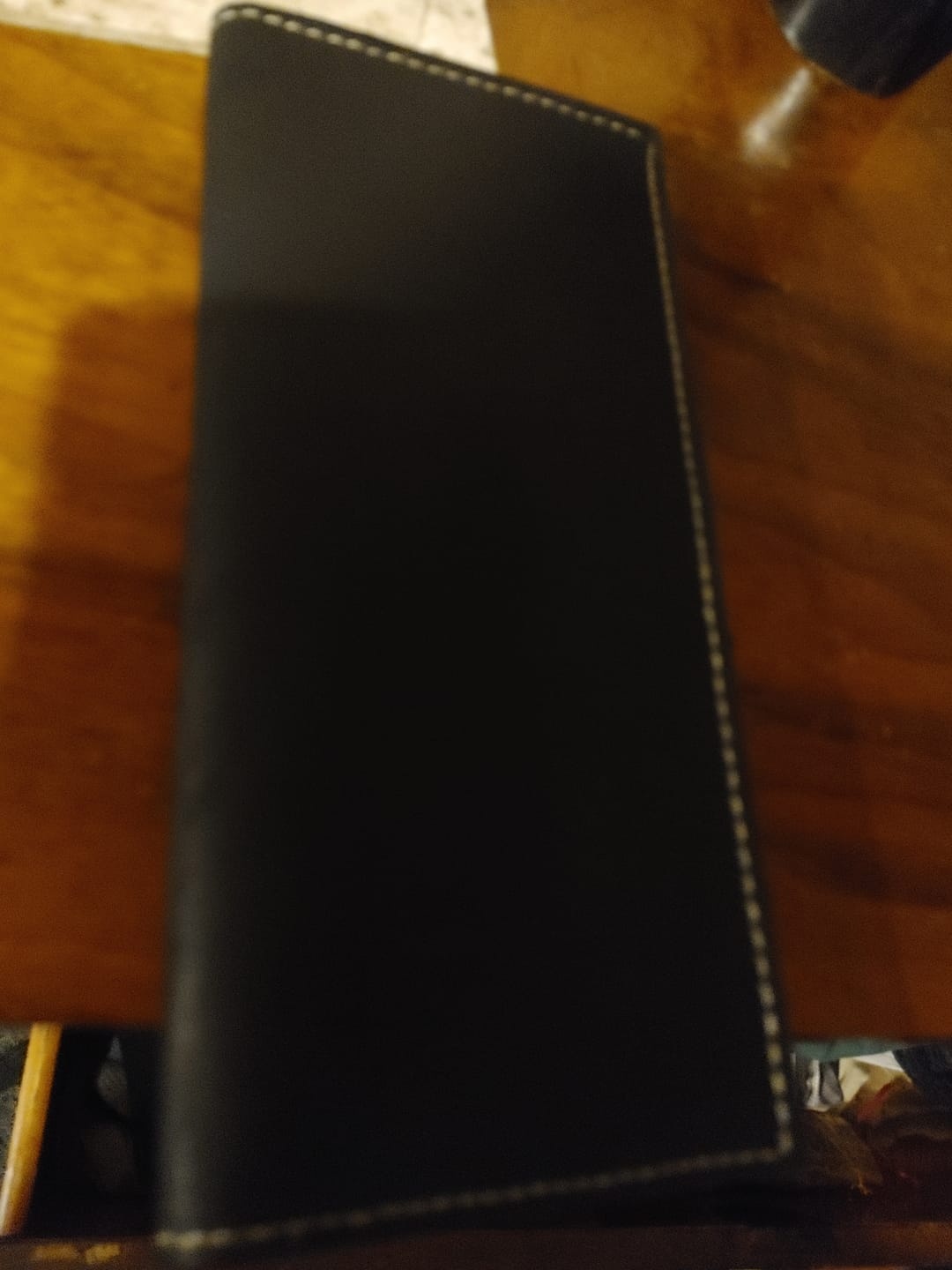 Customer photo review of The Long Wallet - Black 100% Full-Grain Leather Long Wallet